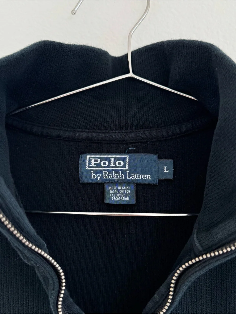 Vtg Polo Ralph Lauren Quarter Zip Sweater